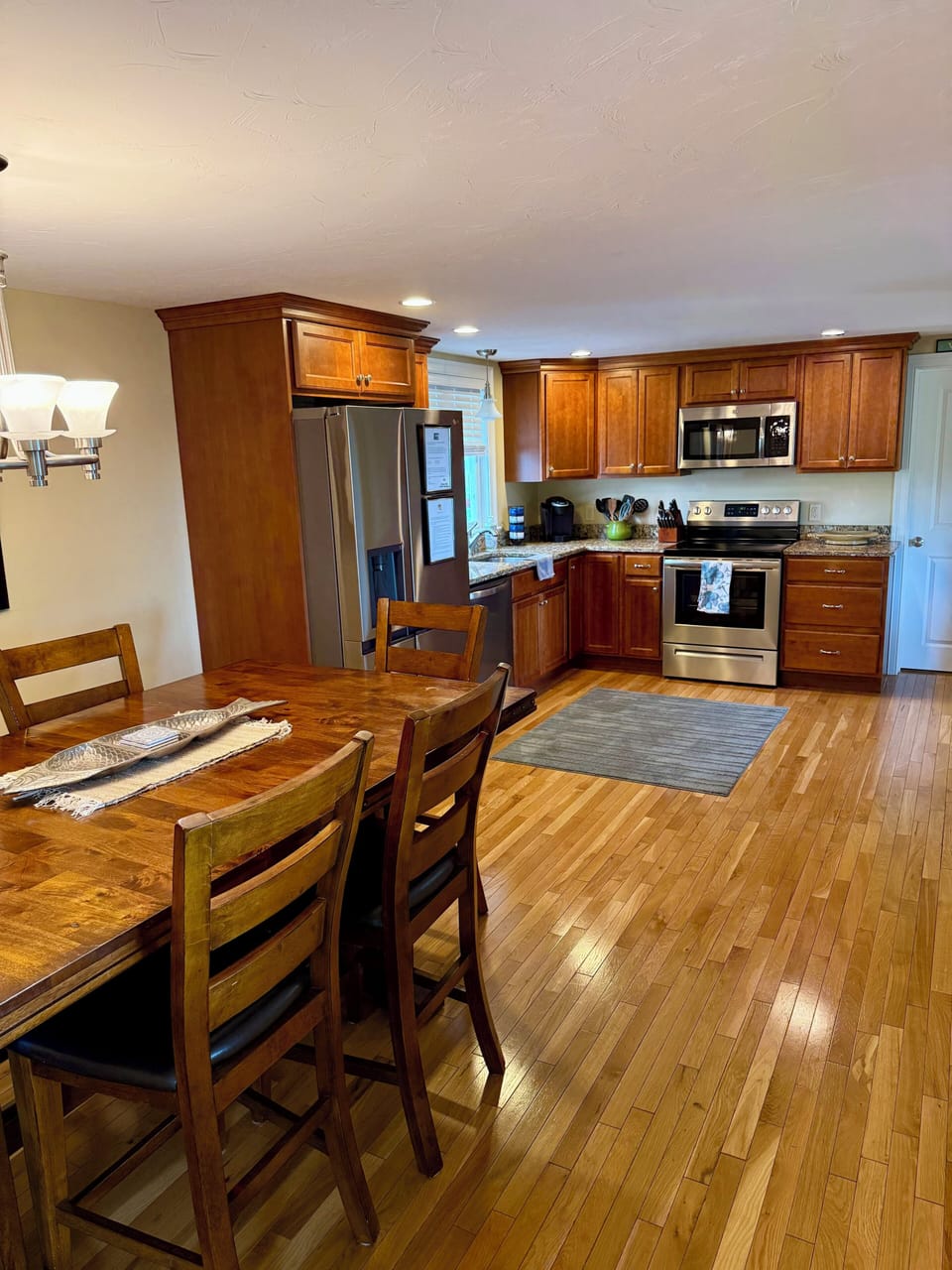 Kitchen with new appliances 