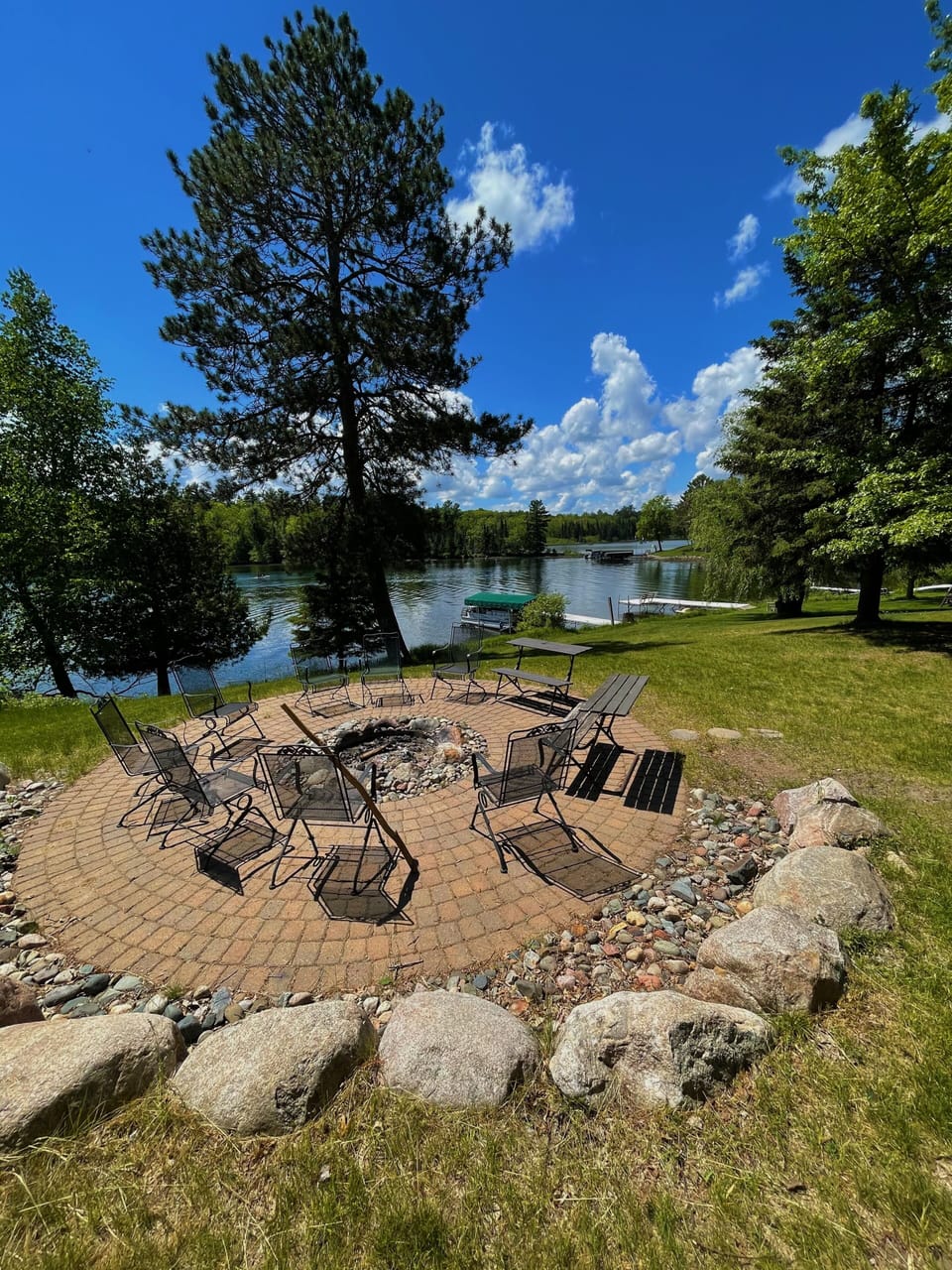 Beautiful Lakeside Firepit