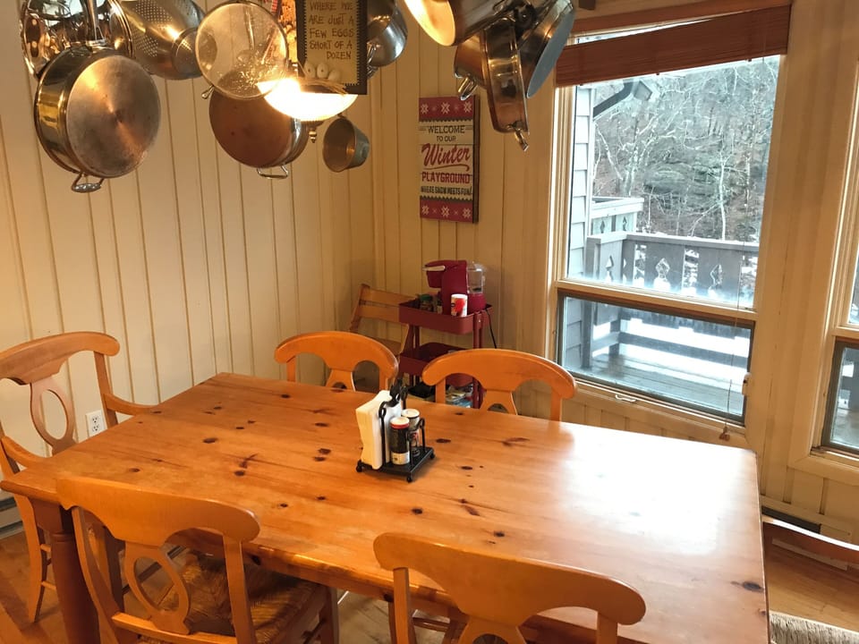 Spacious dining table for gathering
