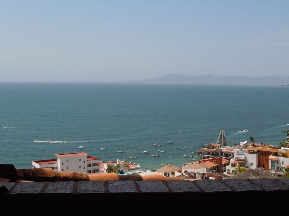 View from master bedroom of Los Muertos pier and marina