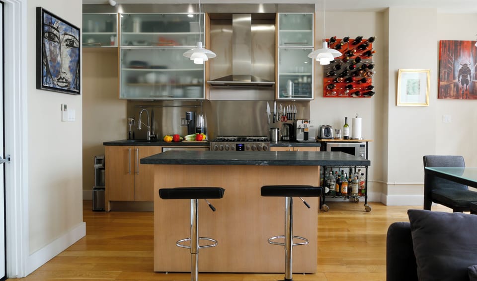 Well-appointed kitchen.