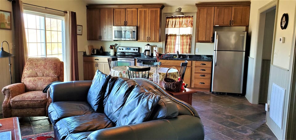 Great Room with modern kitchen