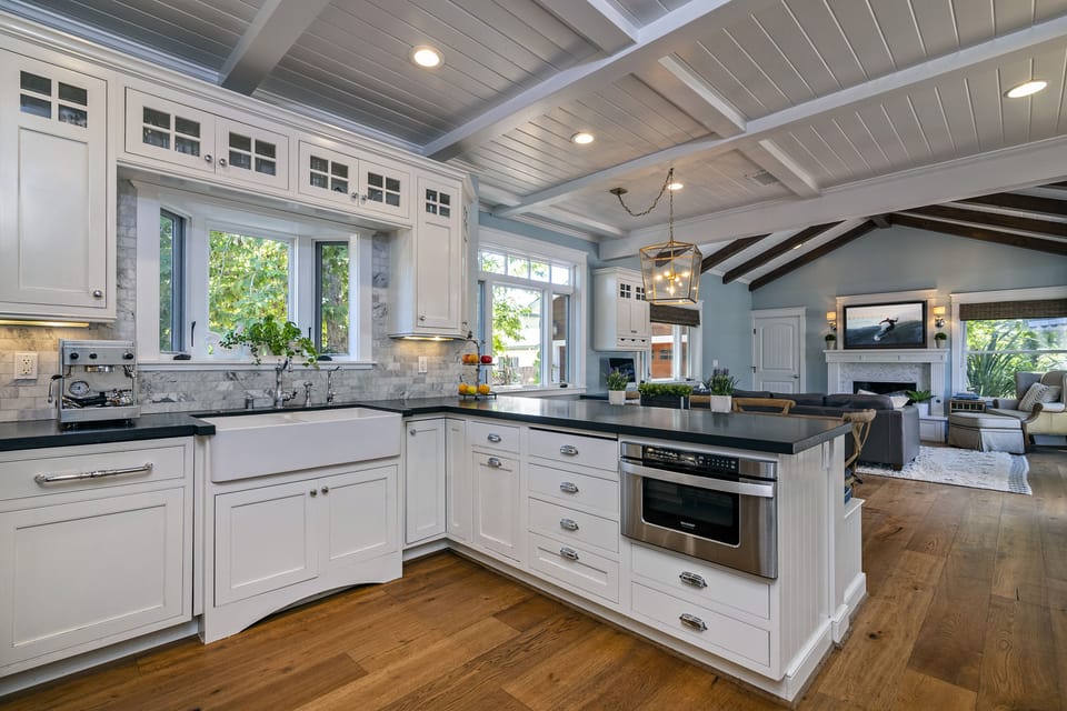 View of Kitchen to Family Room