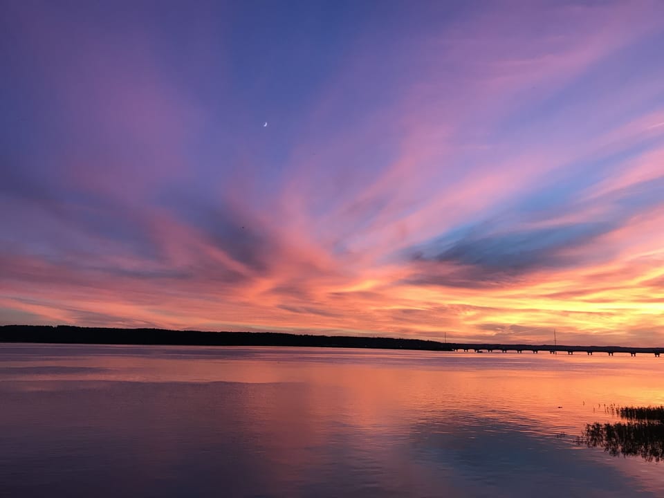 Fall sunset