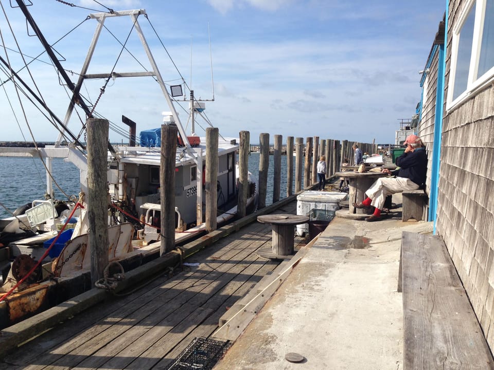 Fishing village of Menemsha - Order oysters and clam chowder at the fish market