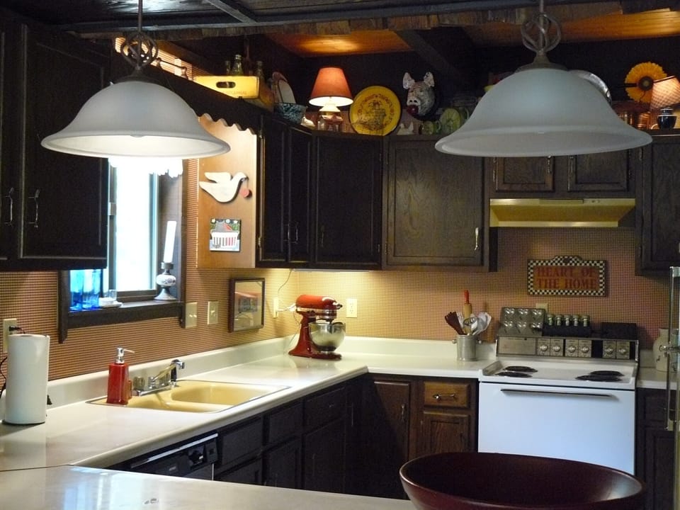 Fully equipped kitchen has new stove/dishwasher. Plates/pans--even crockpots!