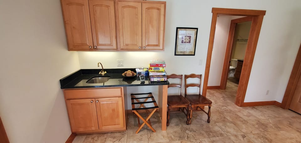 Lower Level Wet Bar in Living Room
