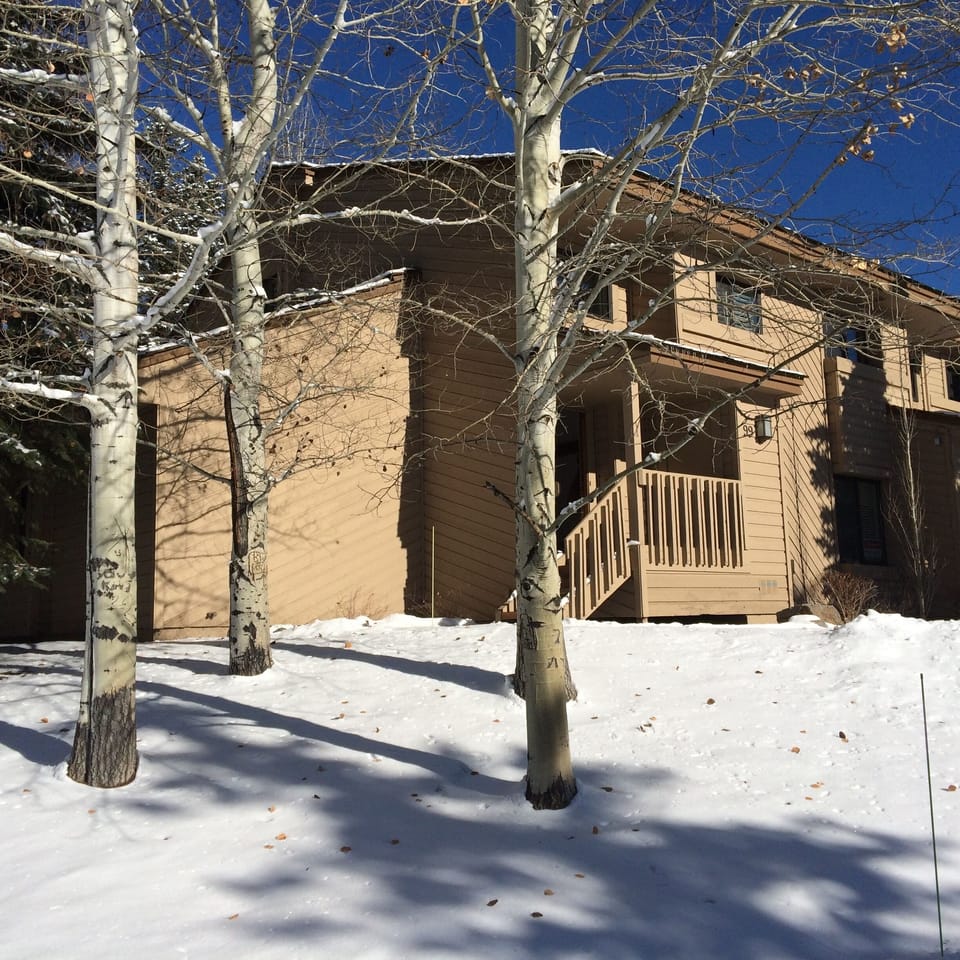 Outside view in the winter.
