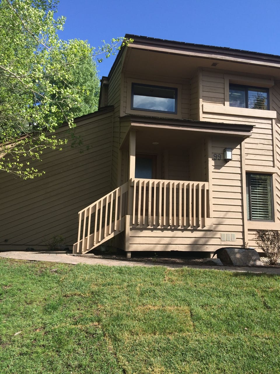 Outside view in the early summer.