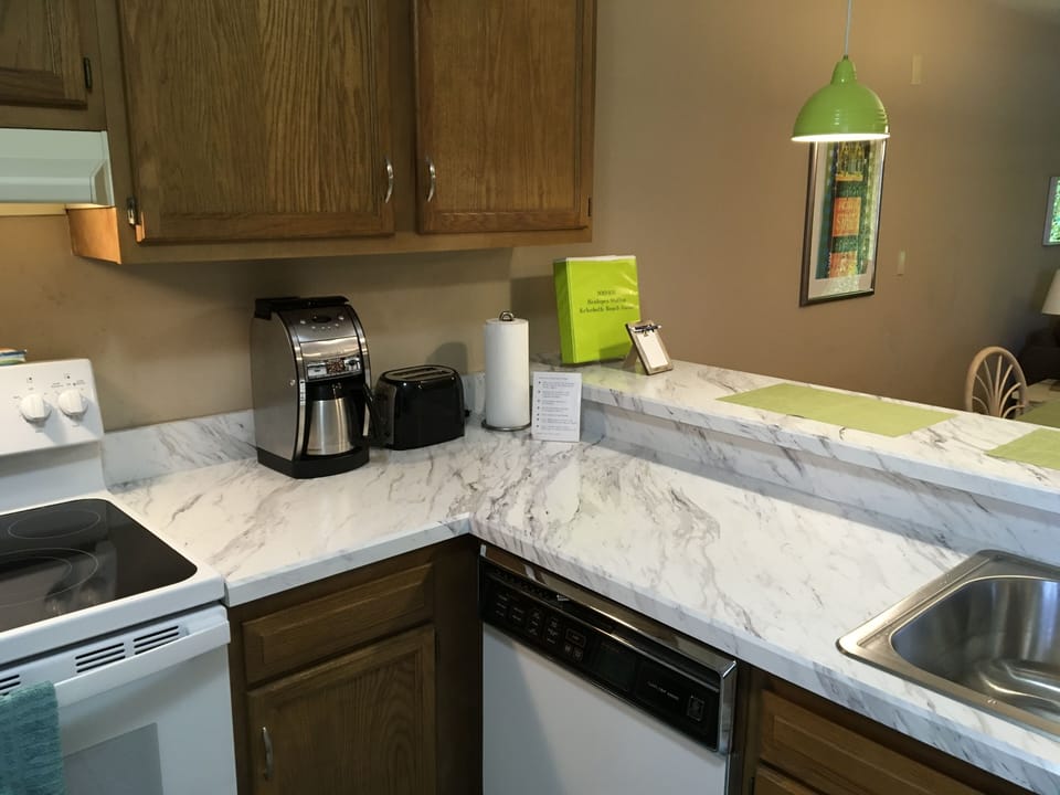 So many  appliances - including Keurig espresso maker, coffeemaker and K-cups!
 