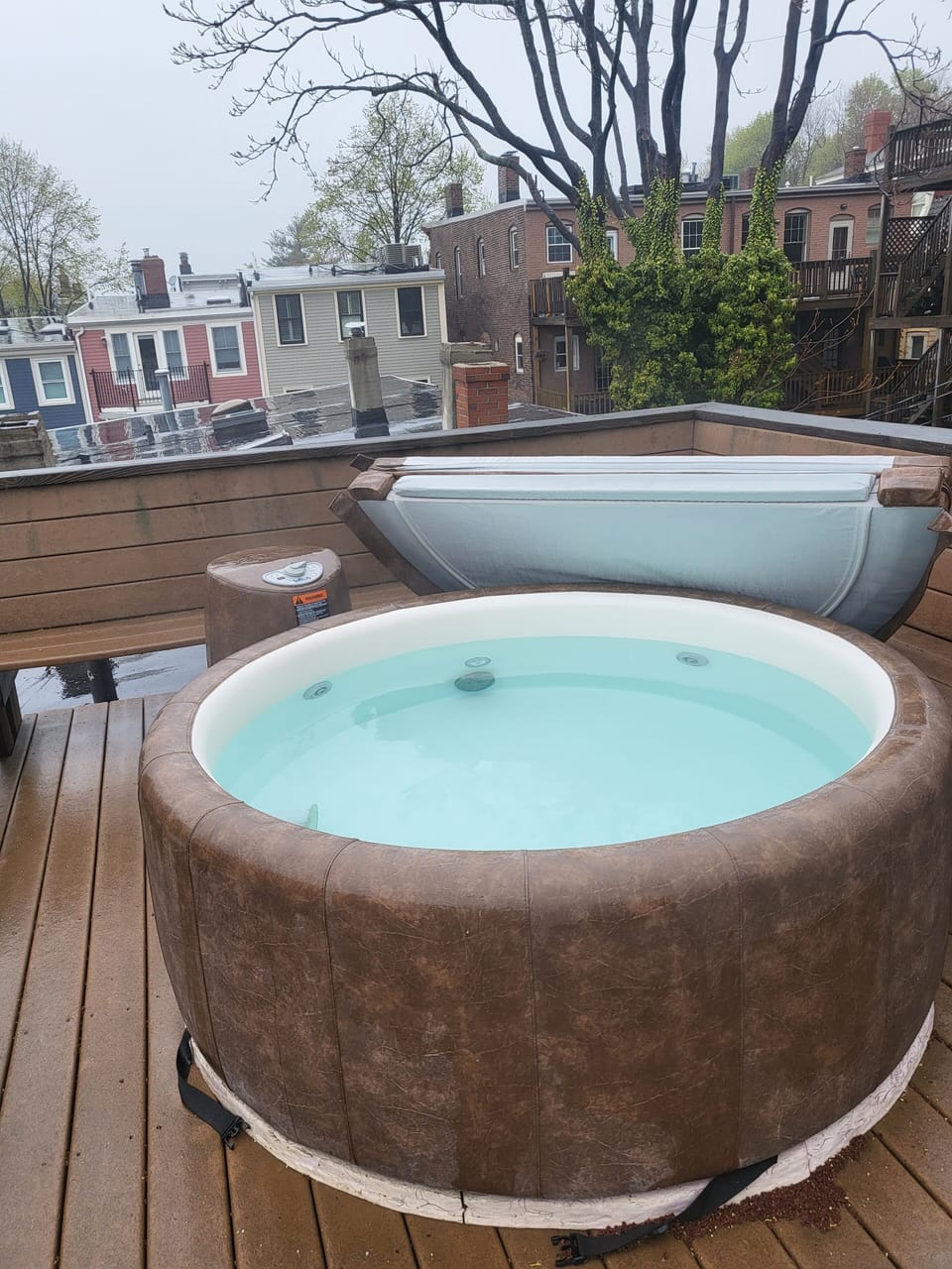 Hot Tub on rooftop deck