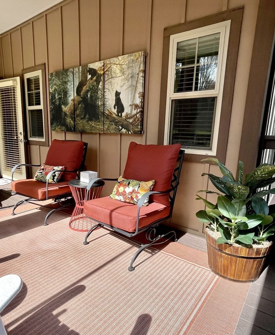 Comfy lounge rocker porch chairs