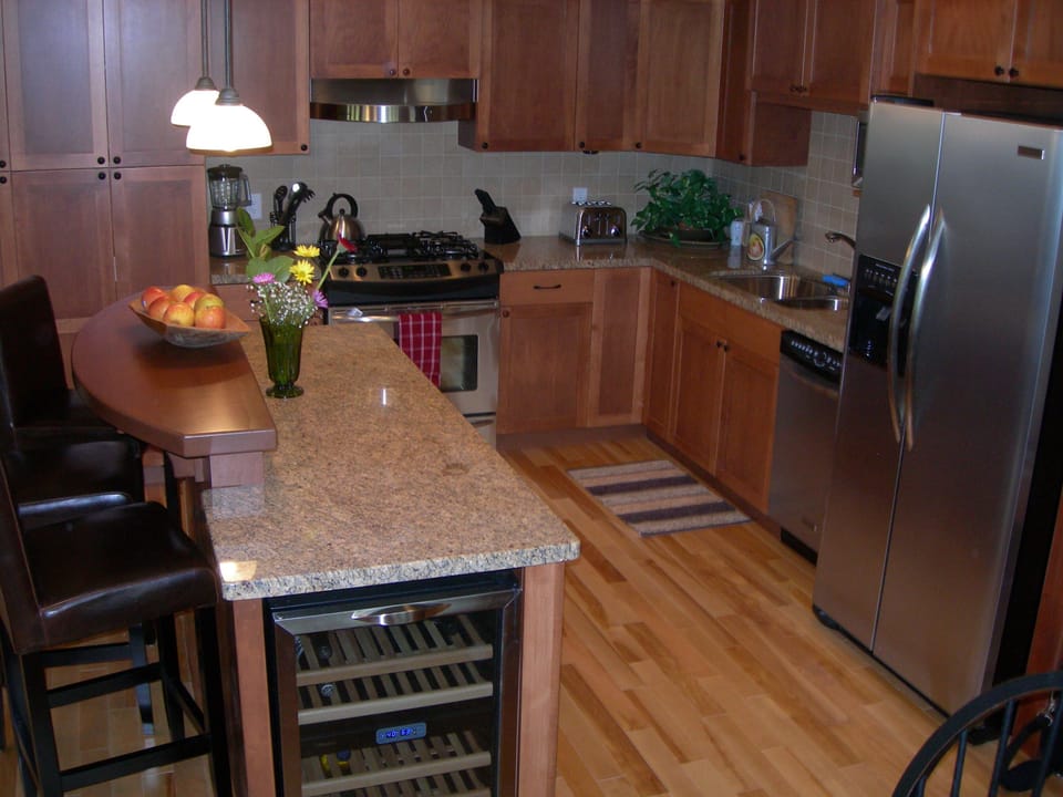 Kitchen fully stocked to entertain