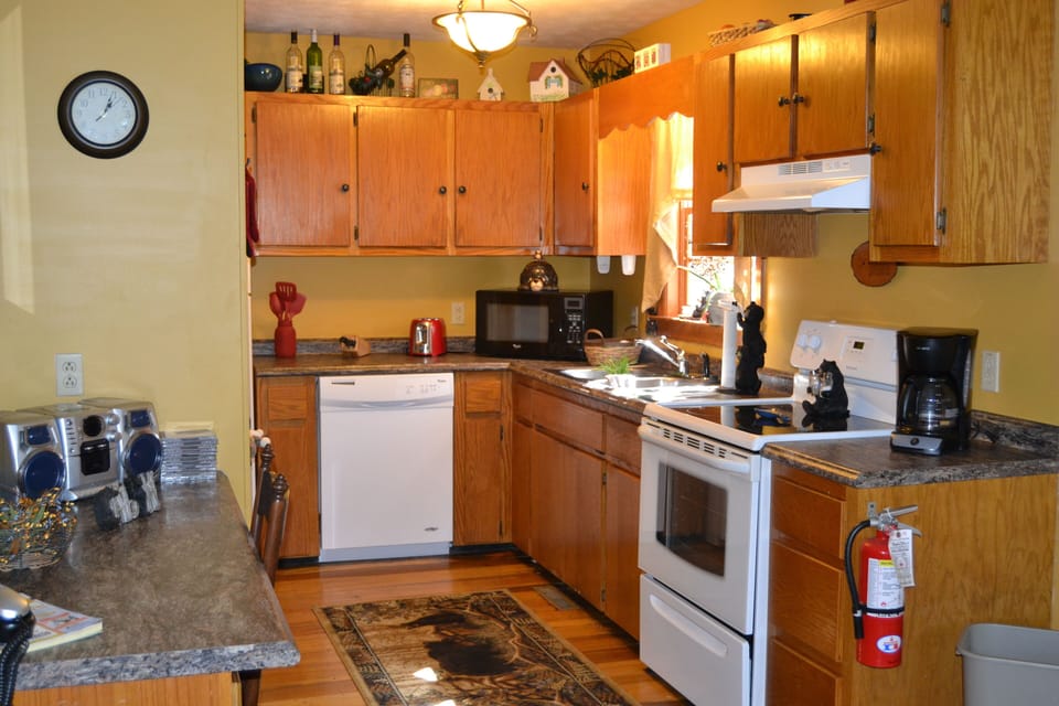 Fully stocked kitchen