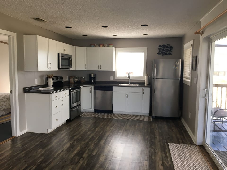 Recently updates kitchen with stainless appliances and all new "stuff"