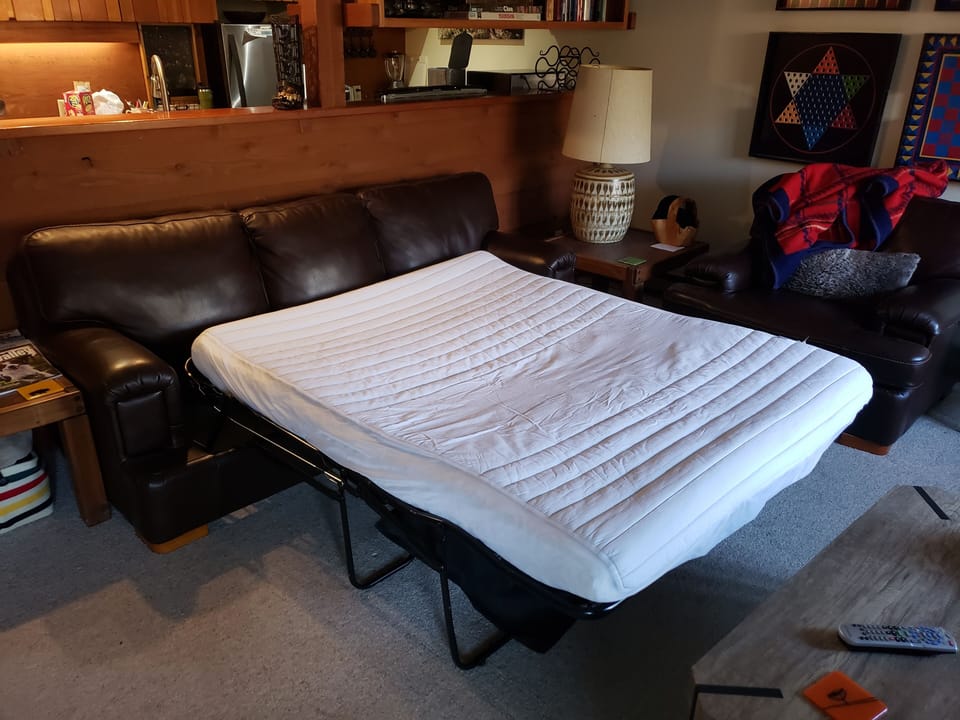 Pull out queen bed