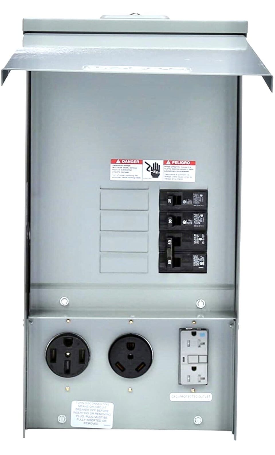 EV charging station in garage