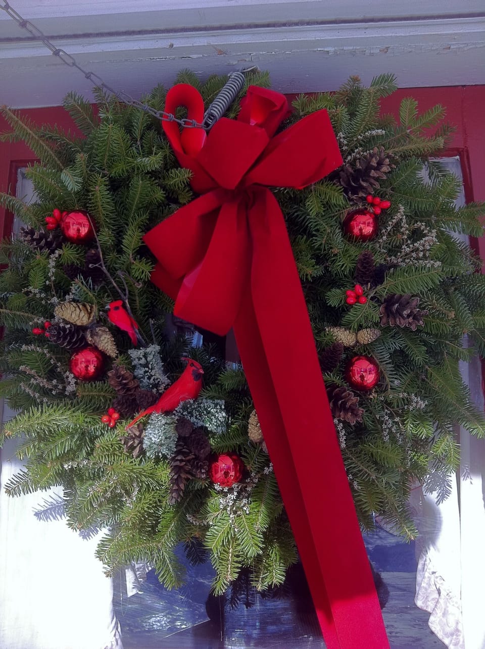 New England Wreath to welcome you in Winter  