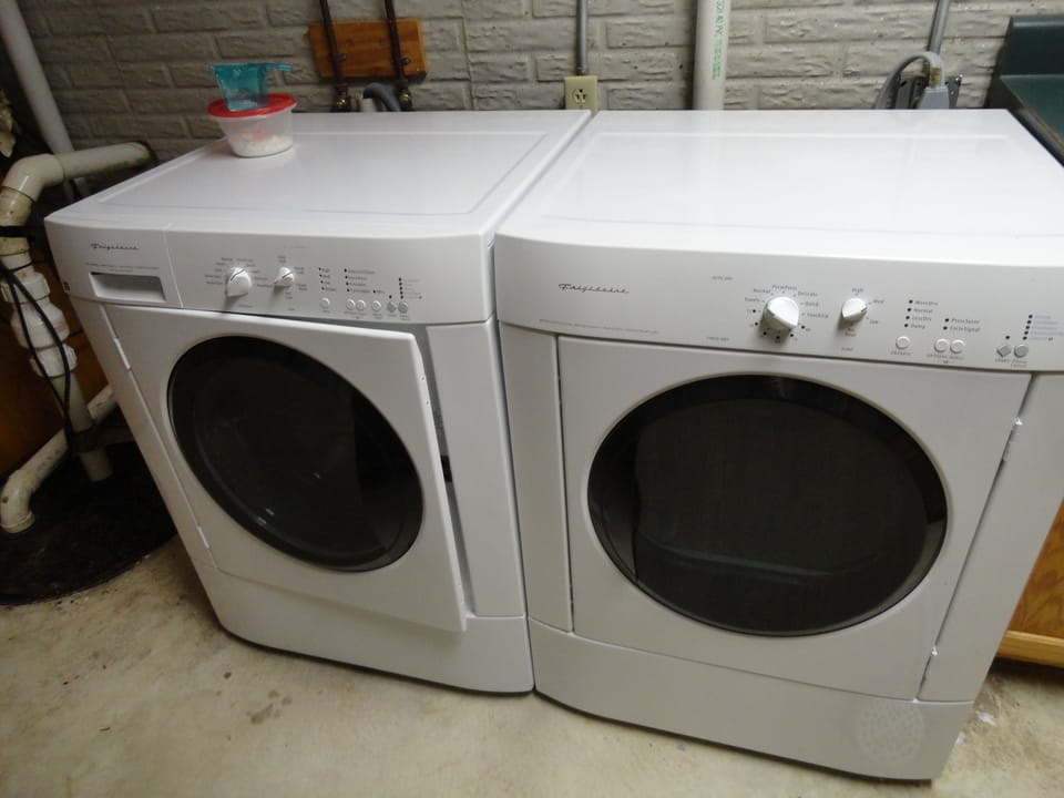 Washer & Dryer on Lower Level