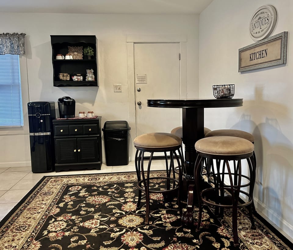 Kitchen Bistro Table w/Game Pieces. 