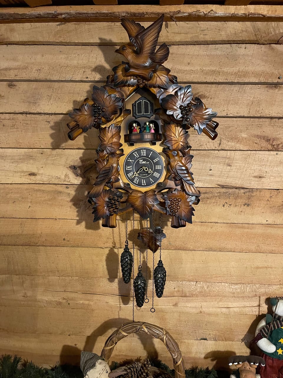 Cuckoo clock a cherished motif ( turned off so as not to disturb sleep)