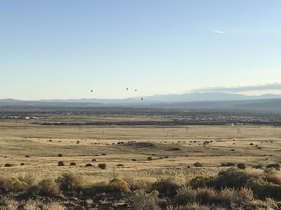 Balloons viewed from the Albuquerque Volcanoes