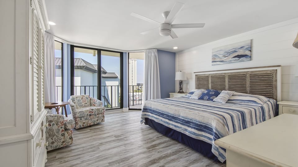 master bedroom with king bed
