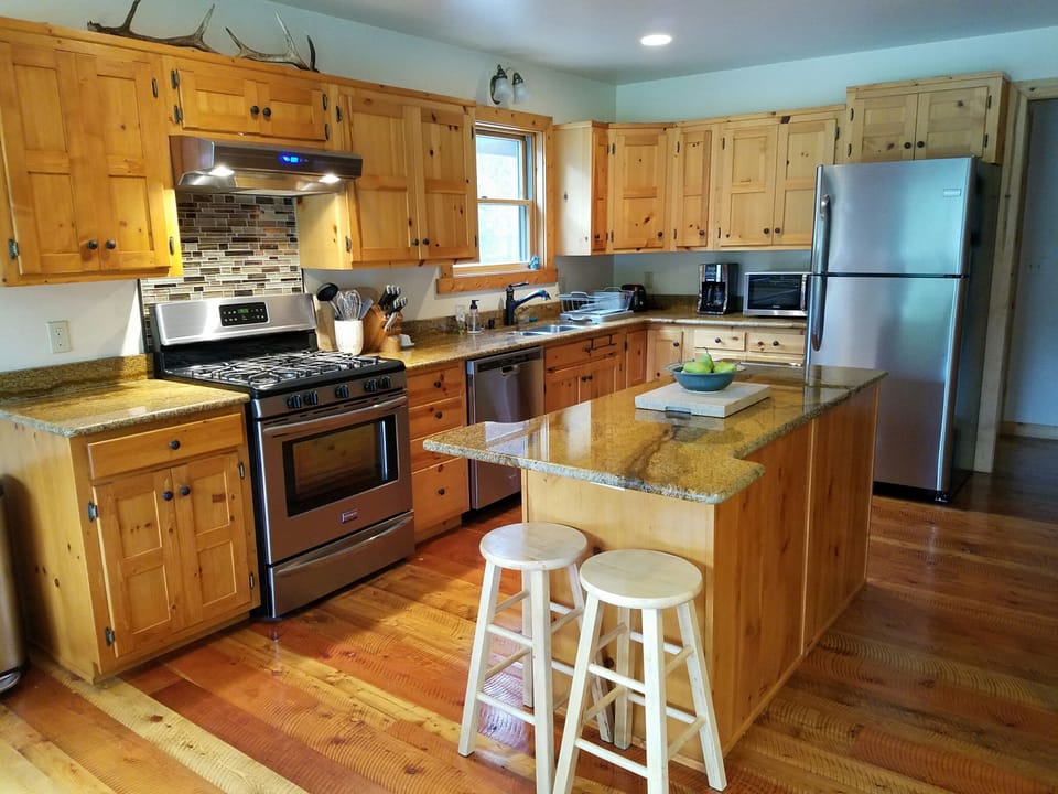 Kitchen is updated and equip with all your entertaining needs