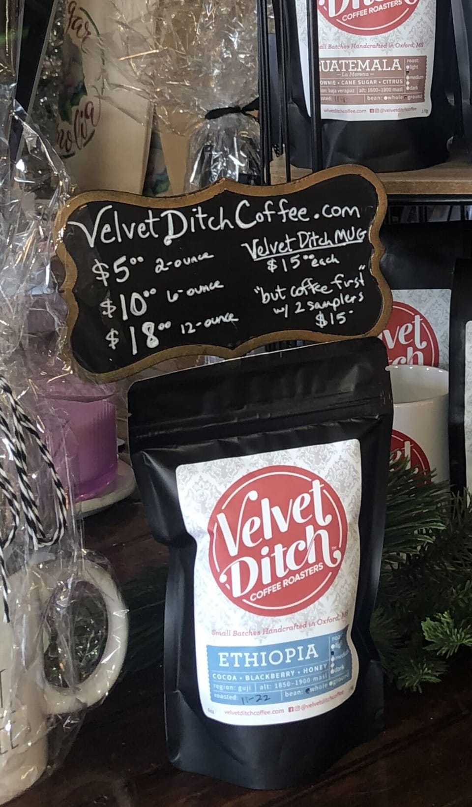 Enjoy free shipping when you buy $45 or more on www.VelvetDitchCoffee.com
