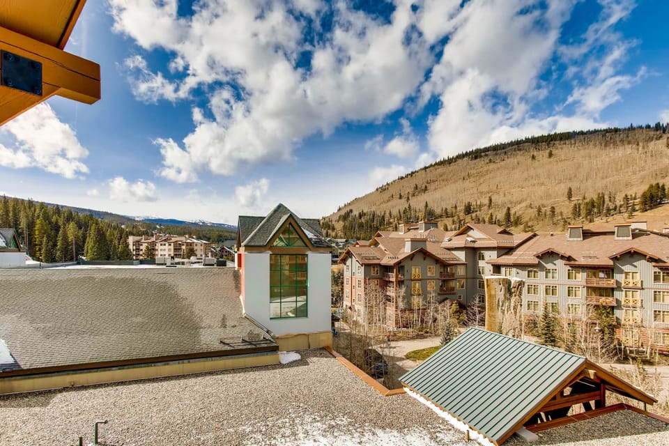 View of Vail Pass from the balcony.