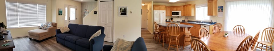 Main Floor Living Area with new vinyl plank throughout.