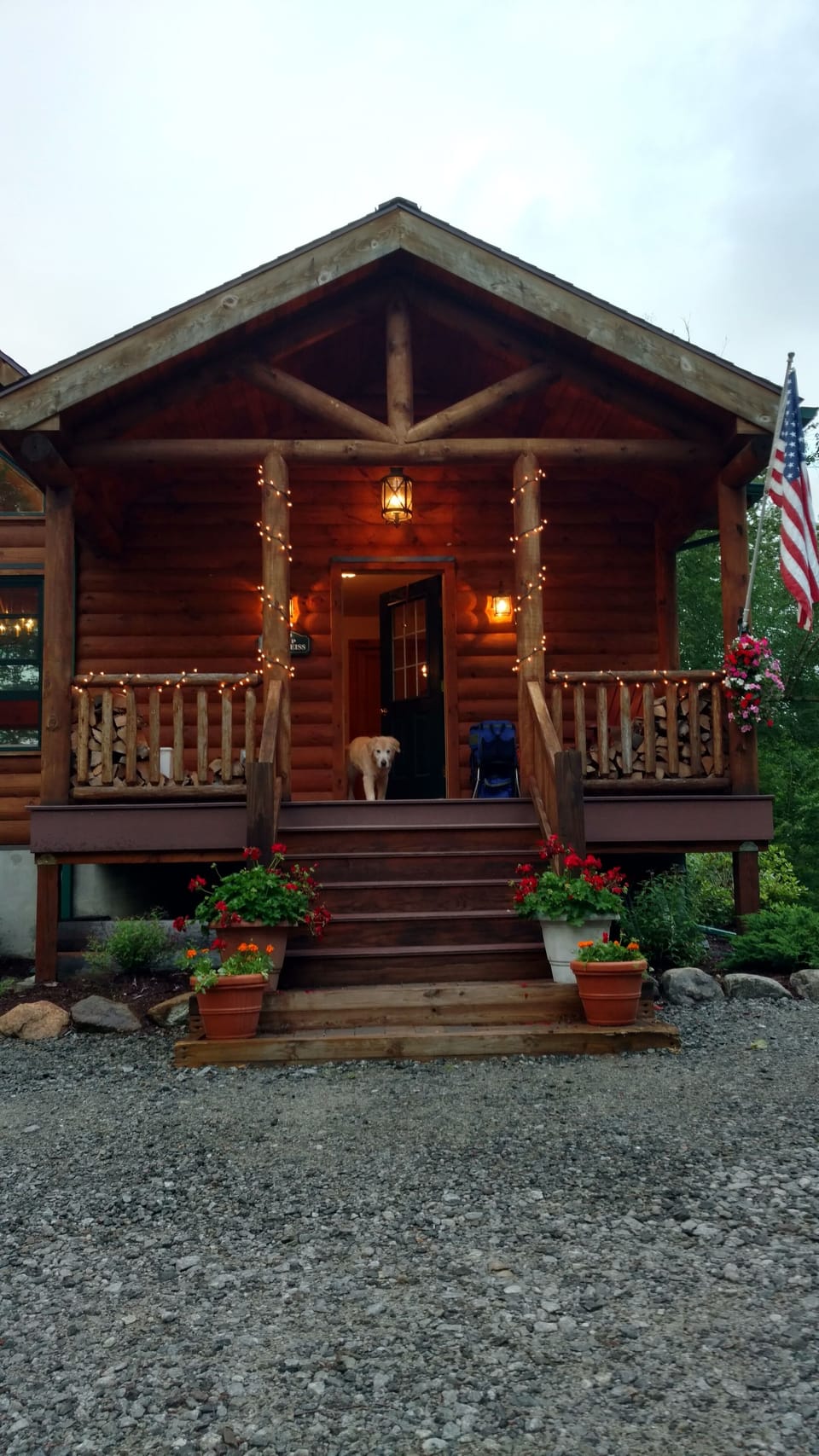 Front porch leading to mudroom
