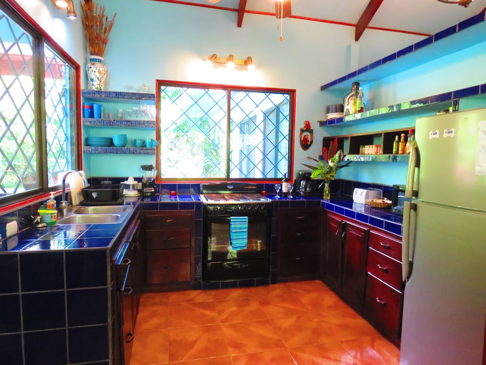 Fully Stocked Kitchen, Toaster, Microwave, Coffee Maker, Blender, Spices & Oils
