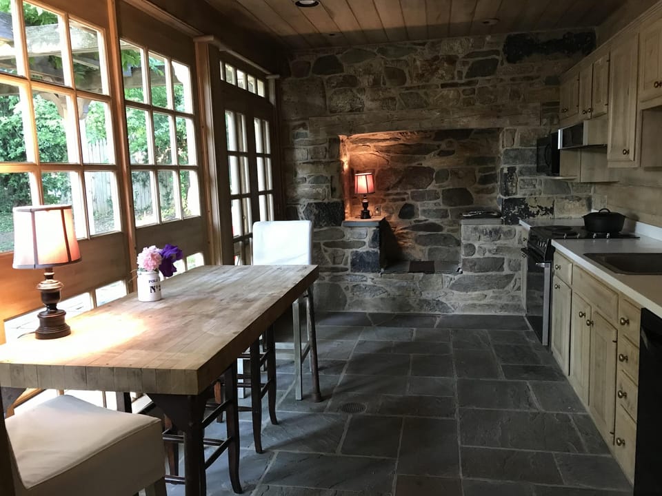 Stone kitchen - we call it the ‘outside kitchen’