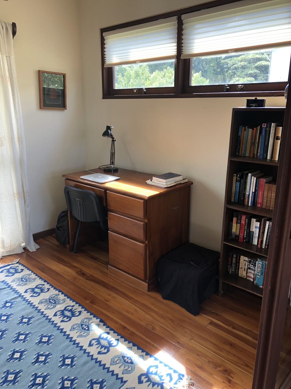 Upstairs office area