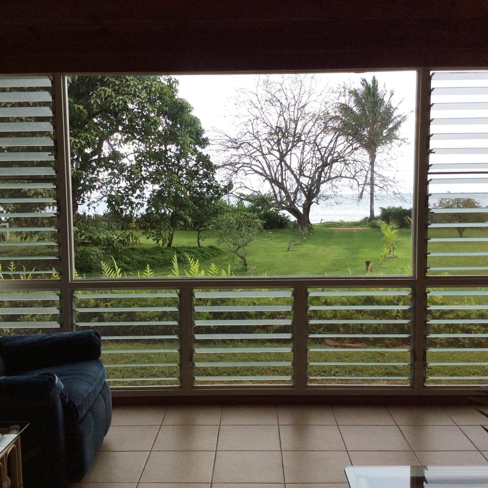 The view from the living room.