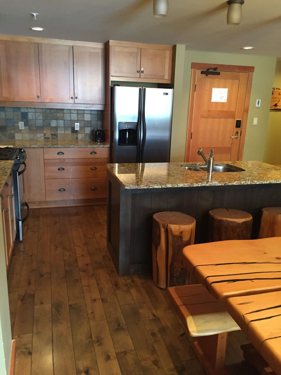 Kitchen and dining area