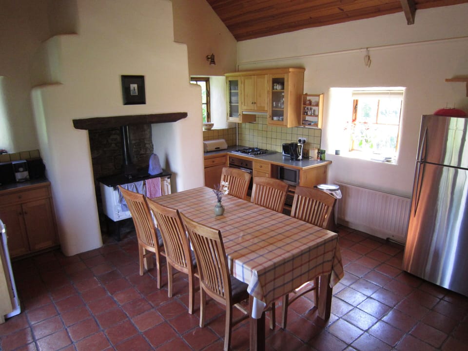 The kitchen of the main house
