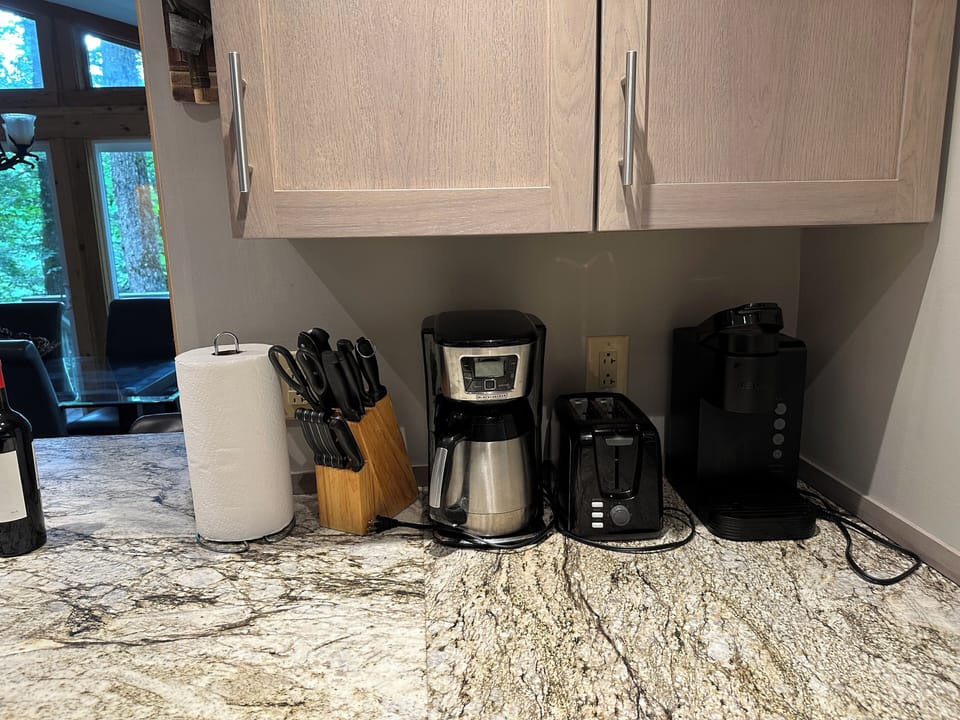 kitchen with keurig and automatic drip coffee pots