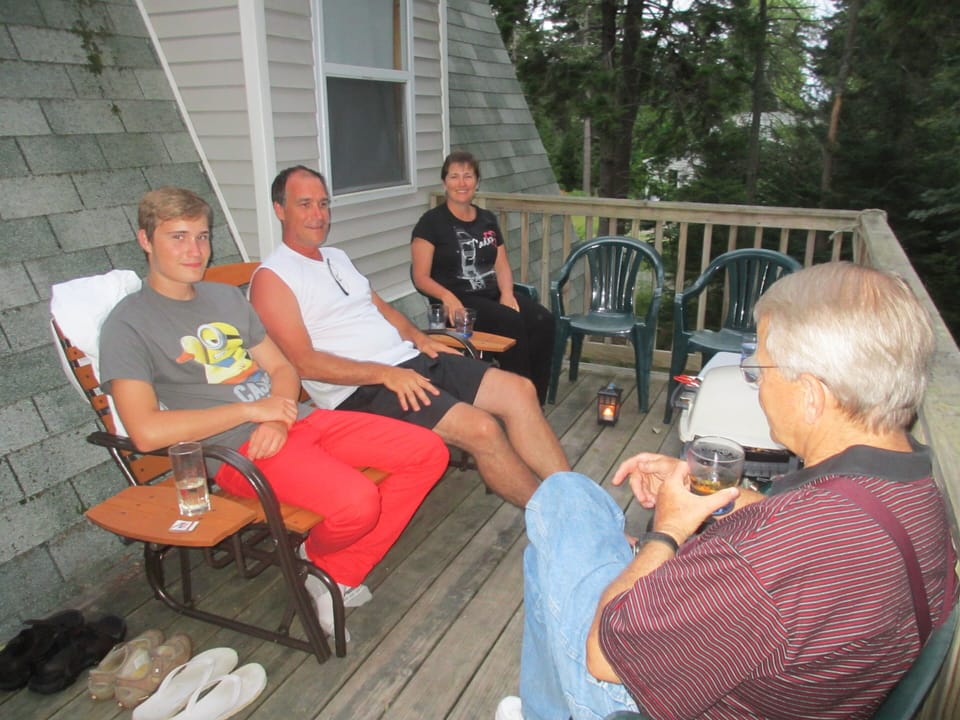 sun down on the deck
