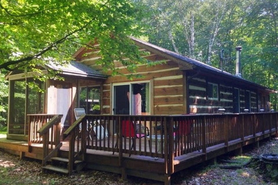 Wrap around deck with lovely views in every direction