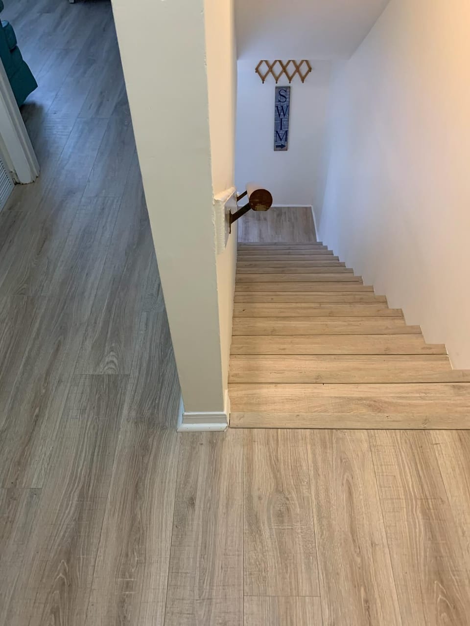 New Flooring upstairs and on Steps