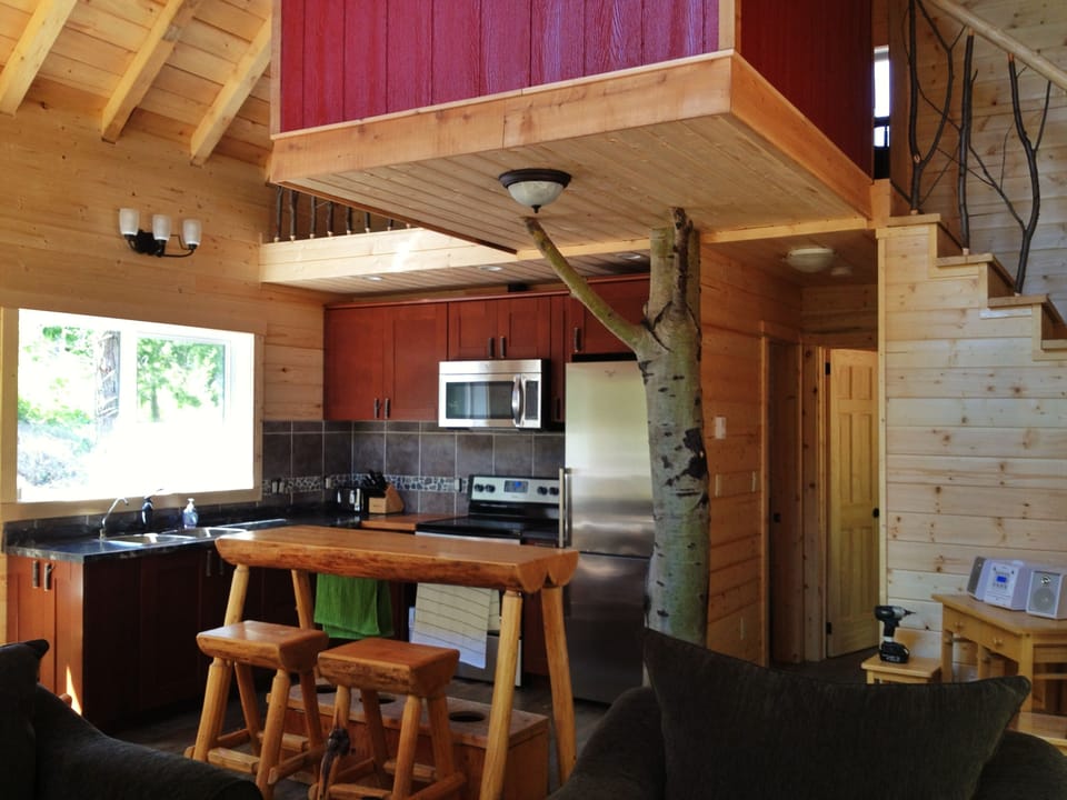 The Kitchen has all the amenities needed to keep you comfortable for your stay