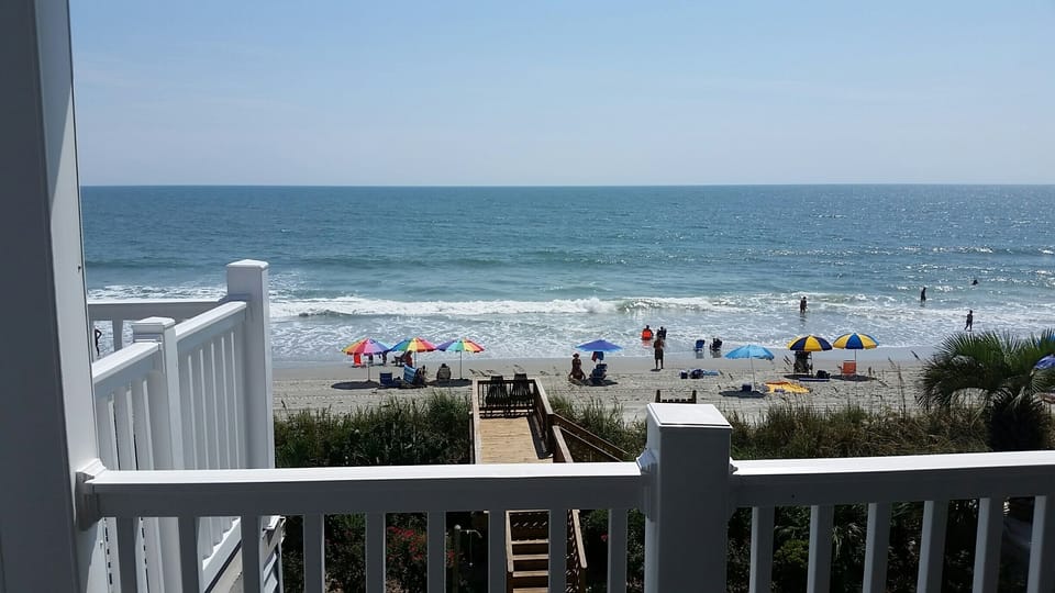 view from the upstairs deck