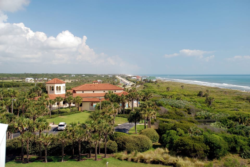 View northward towards Clubhouse,Marineland, & St.Augustine fr/ our balcony

