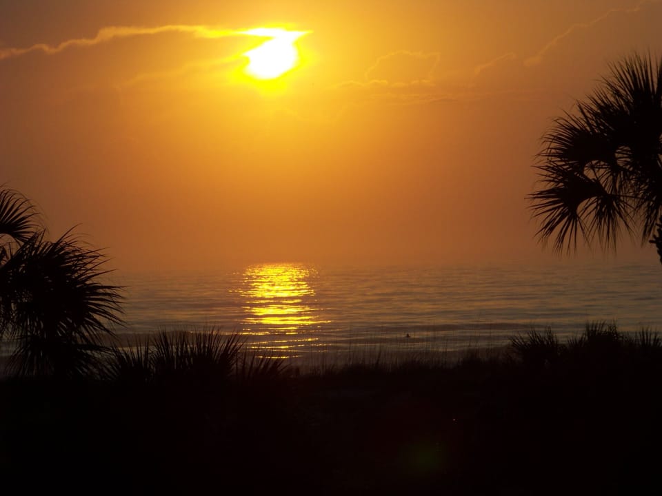 Sunrise on the balcony
