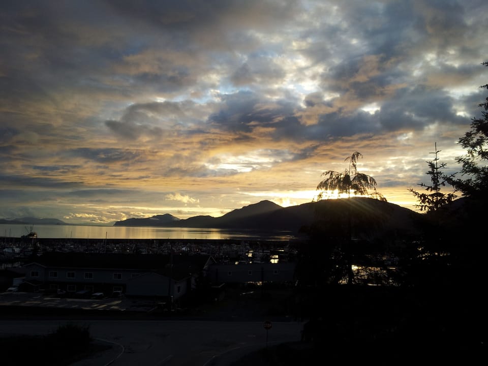 Summer evening sky