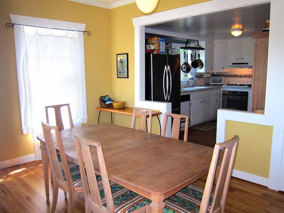 Plenty of room for the whole group to dine inside