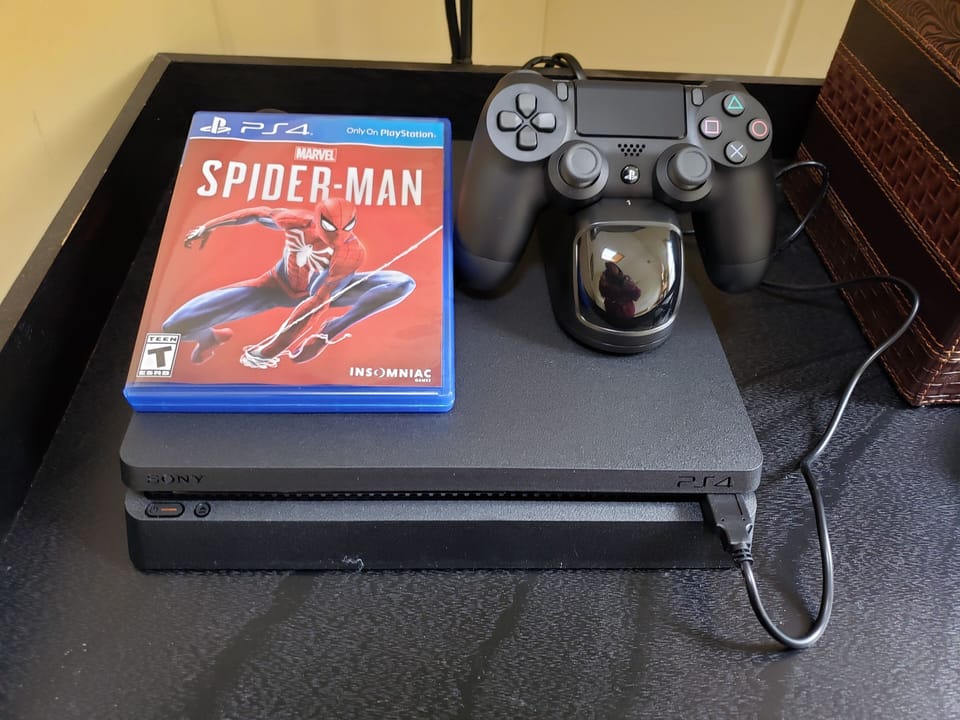PS4 in the media nook 