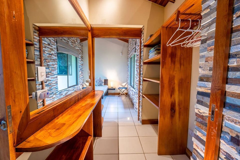 Corridor connecting two guest bedrooms (may be closed for privacy)